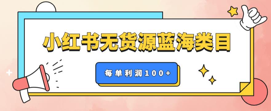 【虎哥副业项目6222期】小红书无货源做蓝海类目【每单利润50-200+】，单月轻松过万【揭秘】缩略图