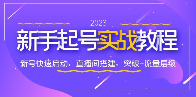 【虎哥副业项目6320期】0-1新手起号实战教程：新号快速启动，直播间怎样搭建，突破-流量层级缩略图