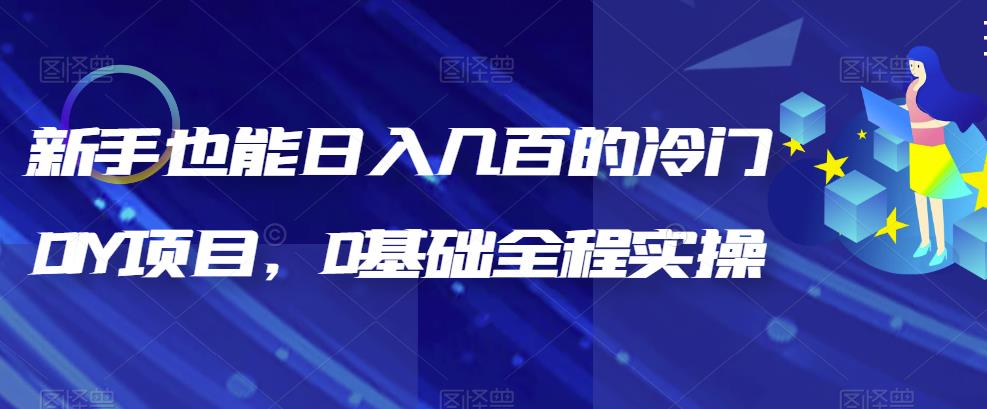 【虎哥副业项目6865期】新手也能日入几百的冷门DIY项目，0基础全程实操【揭秘】缩略图