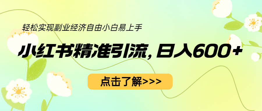 【虎哥副业项目6650期】小红书精准引流，小白日入600+，轻松实现虎哥副业经济自由（教程+1153G资源）缩略图