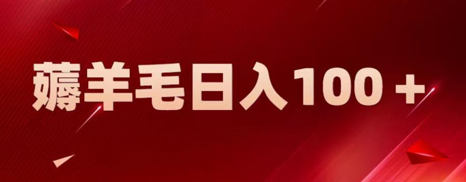 【虎哥副业项目6905期】新平台零撸薅羊毛，一天躺赚100＋，无脑复制粘贴【揭秘】缩略图