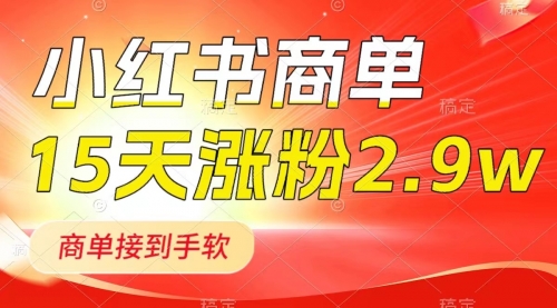 【虎哥副业项目8480期】小红书商单最新玩法，新号15天2.9w粉，接单到手软缩略图